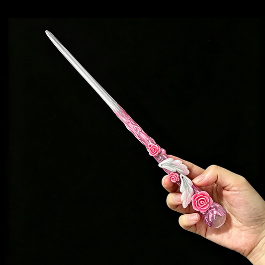 Rose Garden Rose Quartz Magic Wand