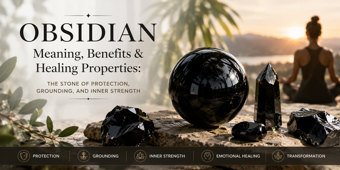 Obsidian Meaning, Benefits &amp; Healing Properties: The Stone of Protection, Grounding, and Inner Strength