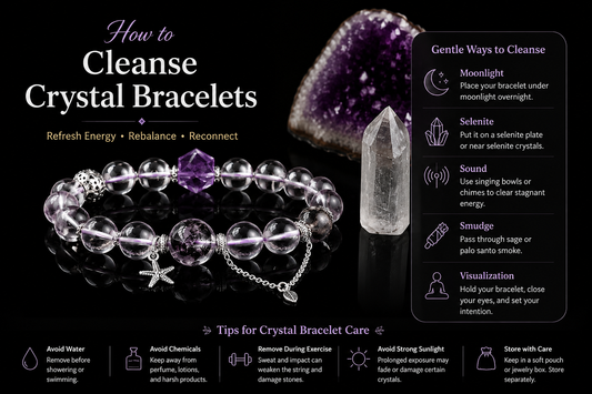 How to Cleanse Crystal Bracelets: A Complete Guide to Caring for Your Crystal Jewelry