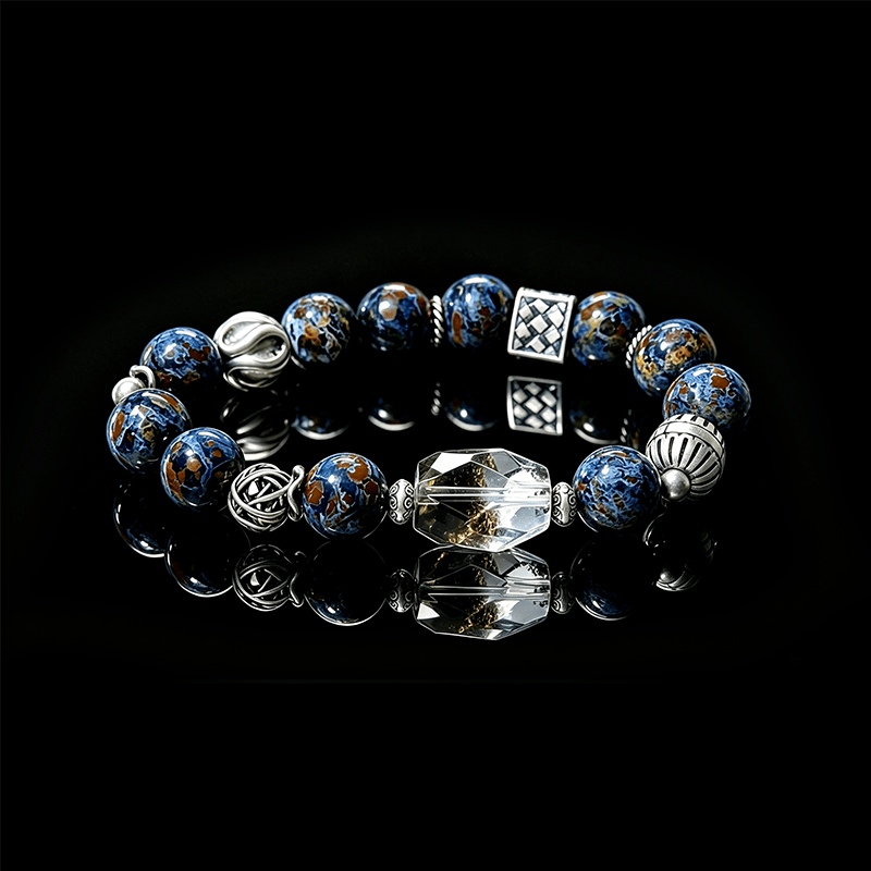 Storm & Growth Pietersite and Green Phantom Bracelet