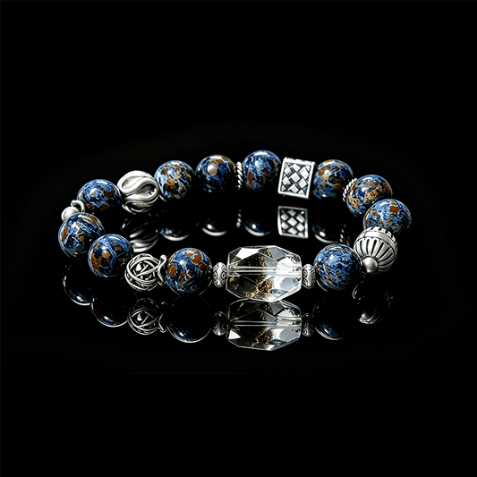 Storm & Growth Pietersite and Green Phantom Bracelet
