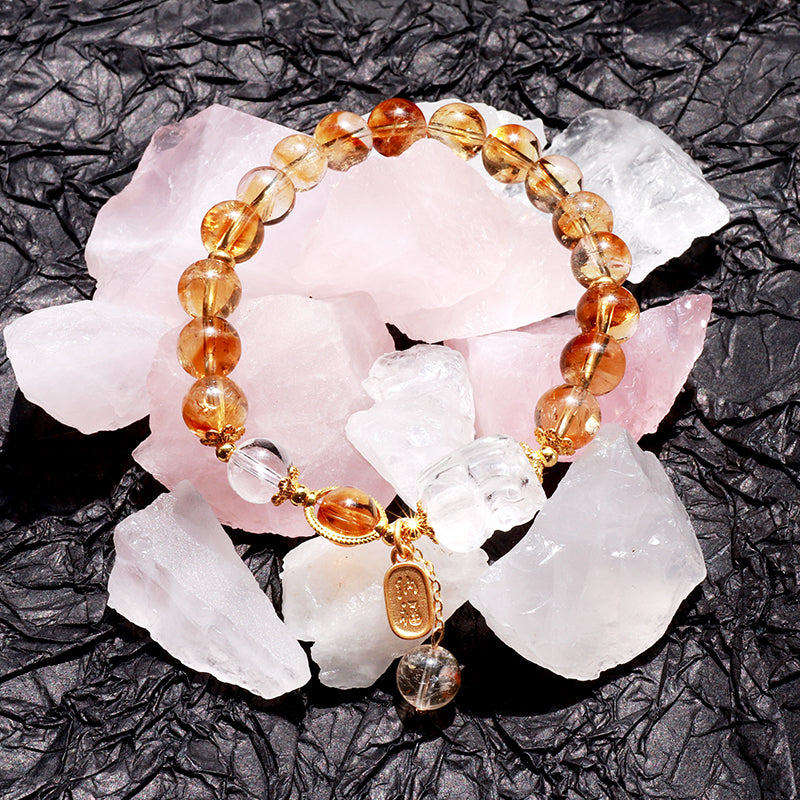 Golden Topaz Bracelet for Wealth