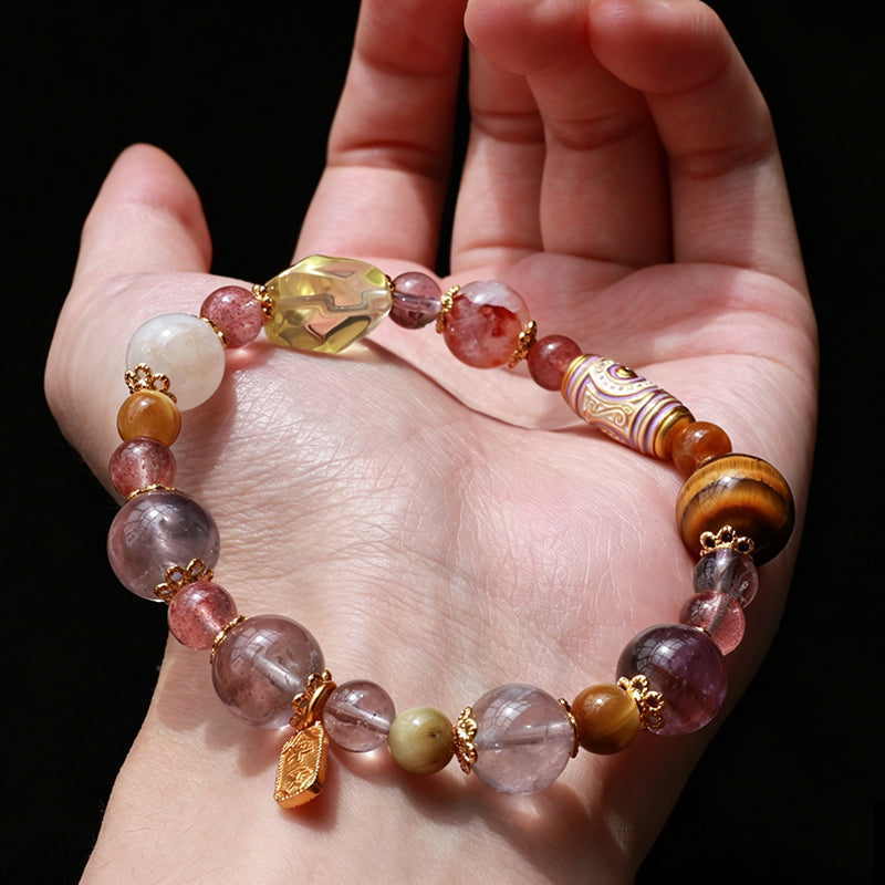 Nine Purple Fire Bracelet – Wealth, Protection & Spiritual Energy