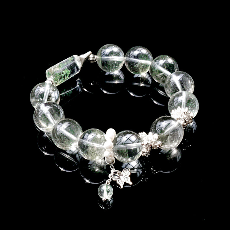 Natural Green Phantom Quartz Bracelet