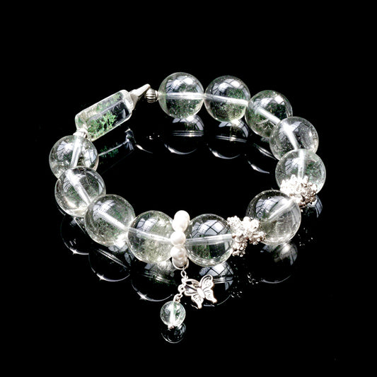 Natural Green Phantom Quartz Bracelet