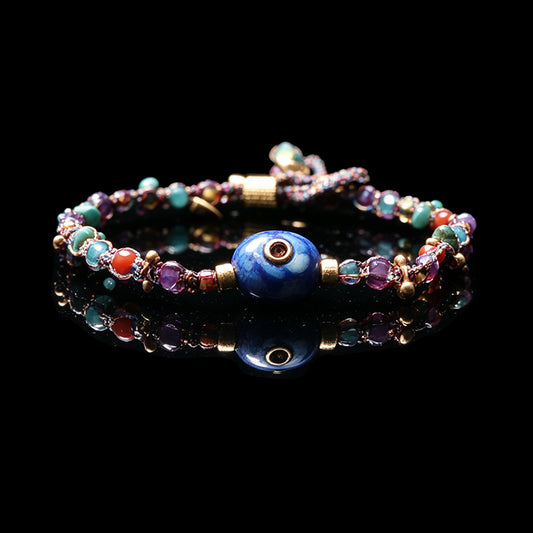 Turquoise Lapis Lazuli Red Agate Citrine Protection Bracelet