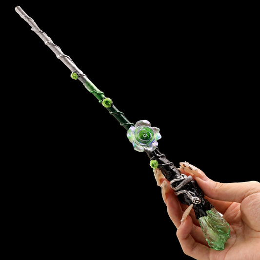 Green Fluorite Magic Wand- Enchanted Forest Aesthetic