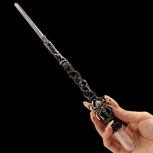 Rose Quartz Magic Wand Crystal Wand for Love, Self-Healing & Heart Chakra Energy