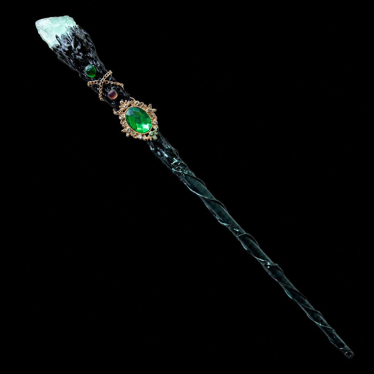 Green Fluorite Magic Wand | Crystal Wand for Clarity, Protection & Spiritual Growth