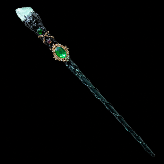 Green Fluorite Magic Wand | Crystal Wand for Clarity, Protection & Spiritual Growth