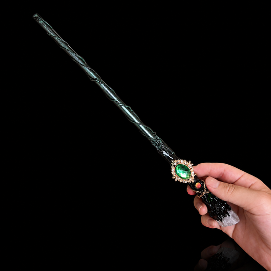 Green Fluorite Magic Wand | Crystal Wand for Clarity, Protection & Spiritual Growth