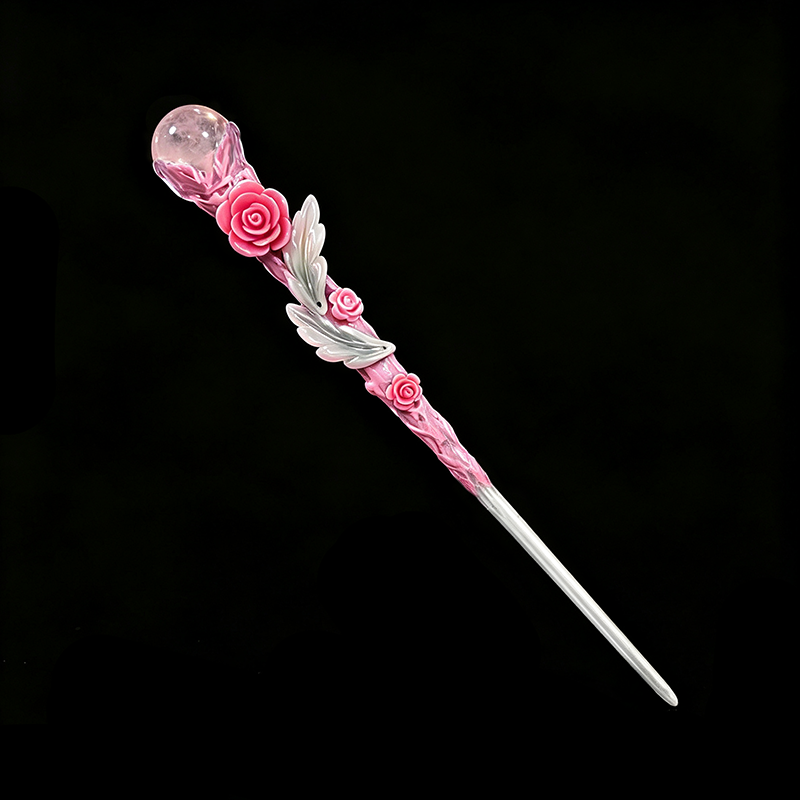 Rose Garden Rose Quartz Magic Wand