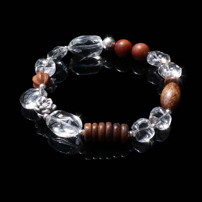 Agarwood Sandalwood Silver Bracelet