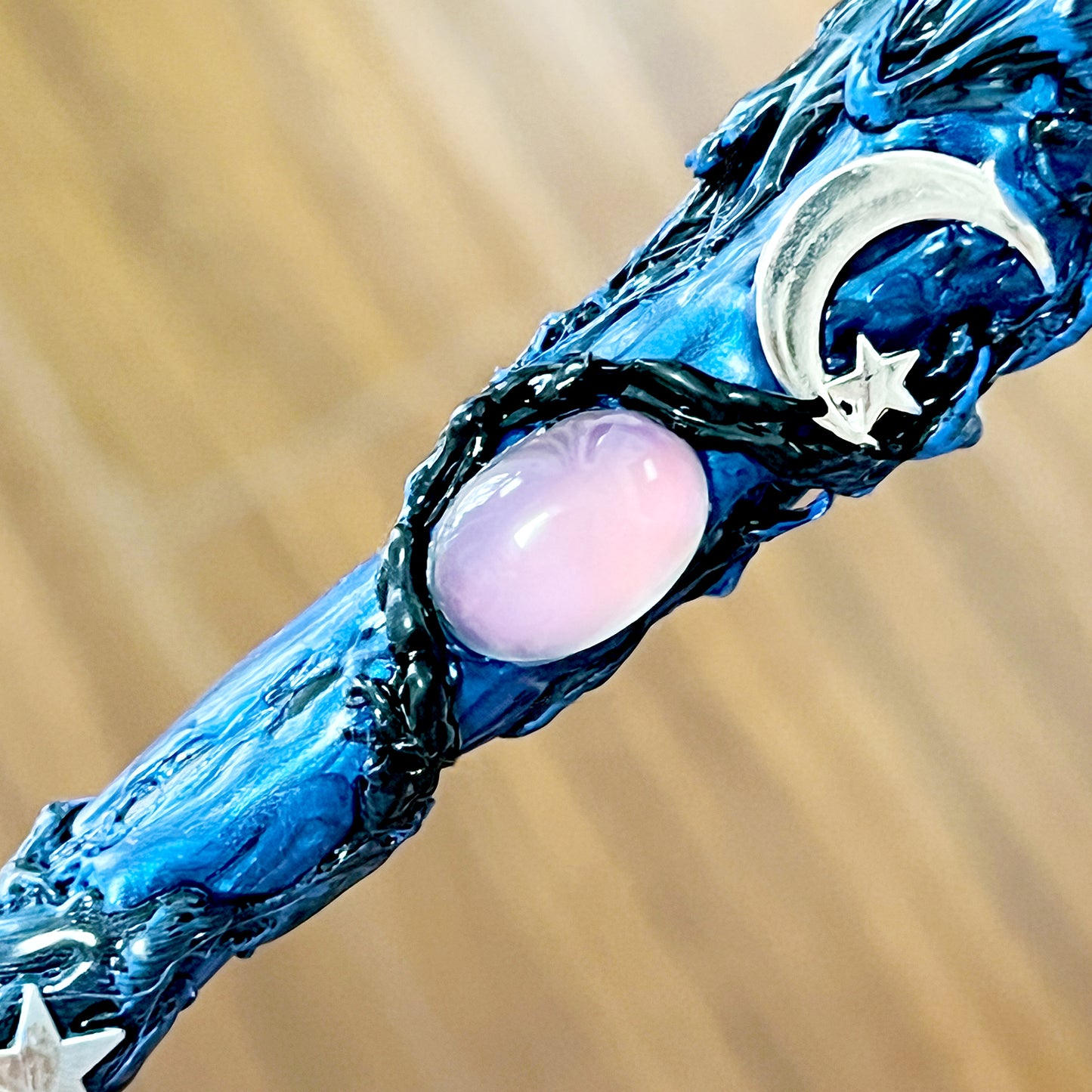 Wizard Wand-Cobalt Blue Glass Magic Wand